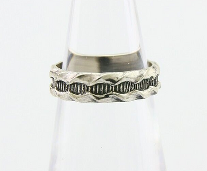 Navajo Handmade Ring 925 Silver Native American Size 4.5 C.80's