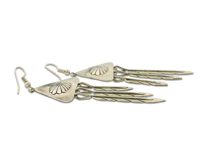 Navajo Dangle Earrings Sterling Silver Dangle Vintage Authentic Handmade