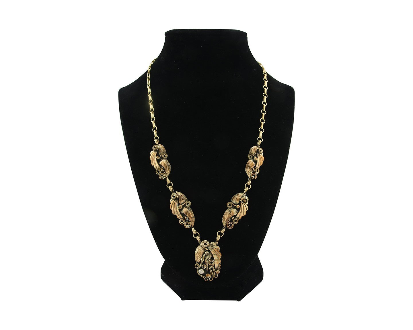 Navajo Necklace Sterling Silver & Gold Authentic Vintage Signed Justin Morris