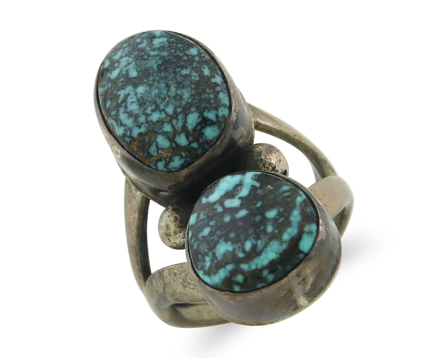 Vintage Navajo Ring 925 Sterling Silver Turquoise Handmade Size 5.75