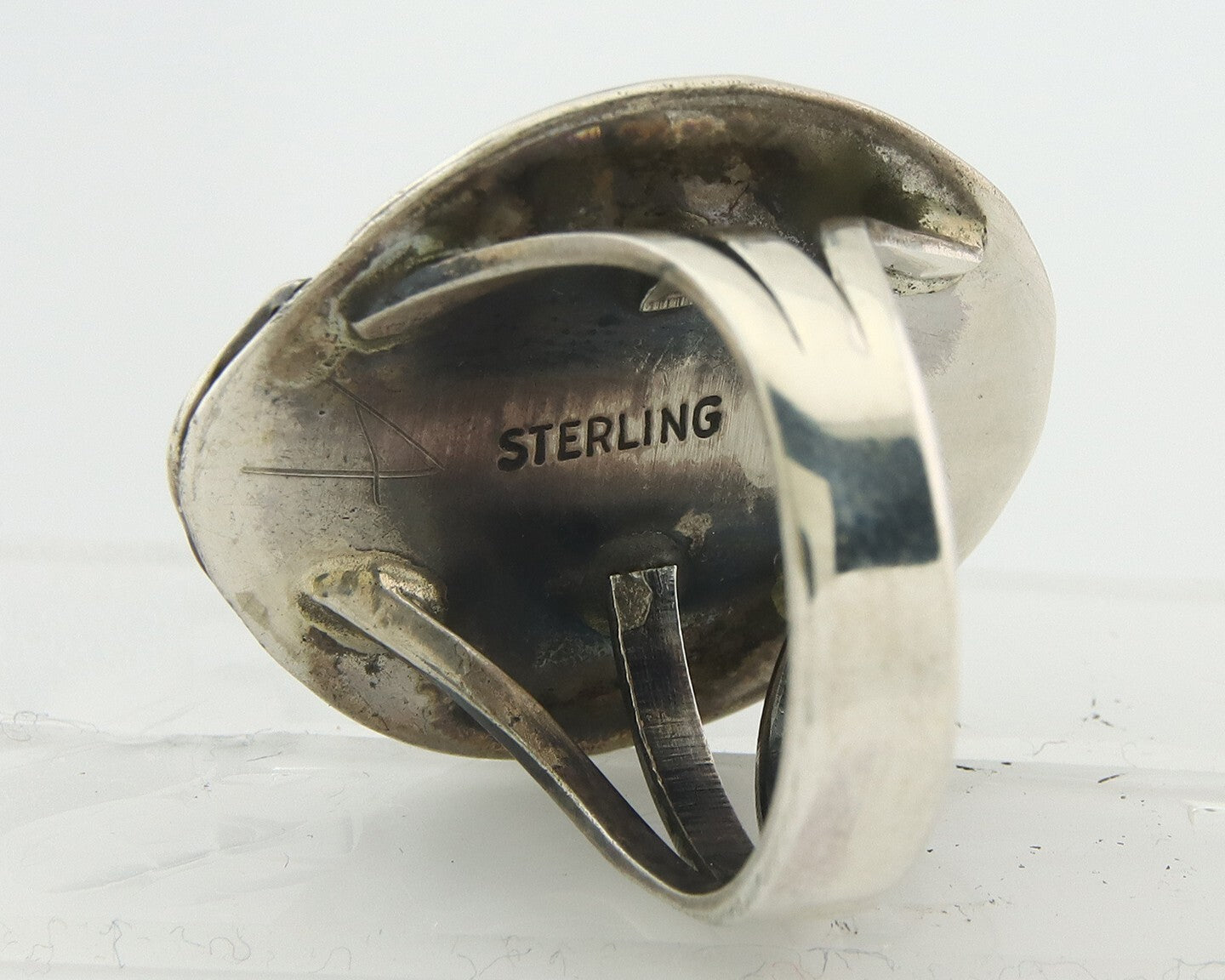 Navajo Ring Sterling Silver Authentic Turquoise Handmade Size 7.0