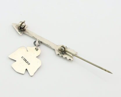 Navajo Pin Sterling Silver Thunderbird Arrow Artist Native American Artist