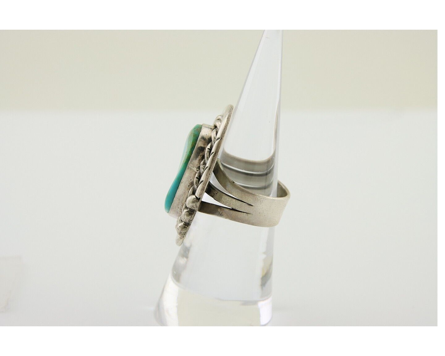 Navajo Ring 925 Silver Royston Turquoise Native American Artist C.80's
