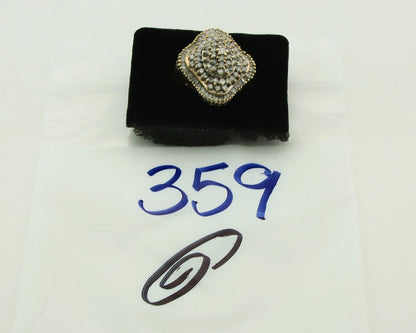 Natural Diamond Cluster Ring 10k Yellow Gold Ring Size 8.25