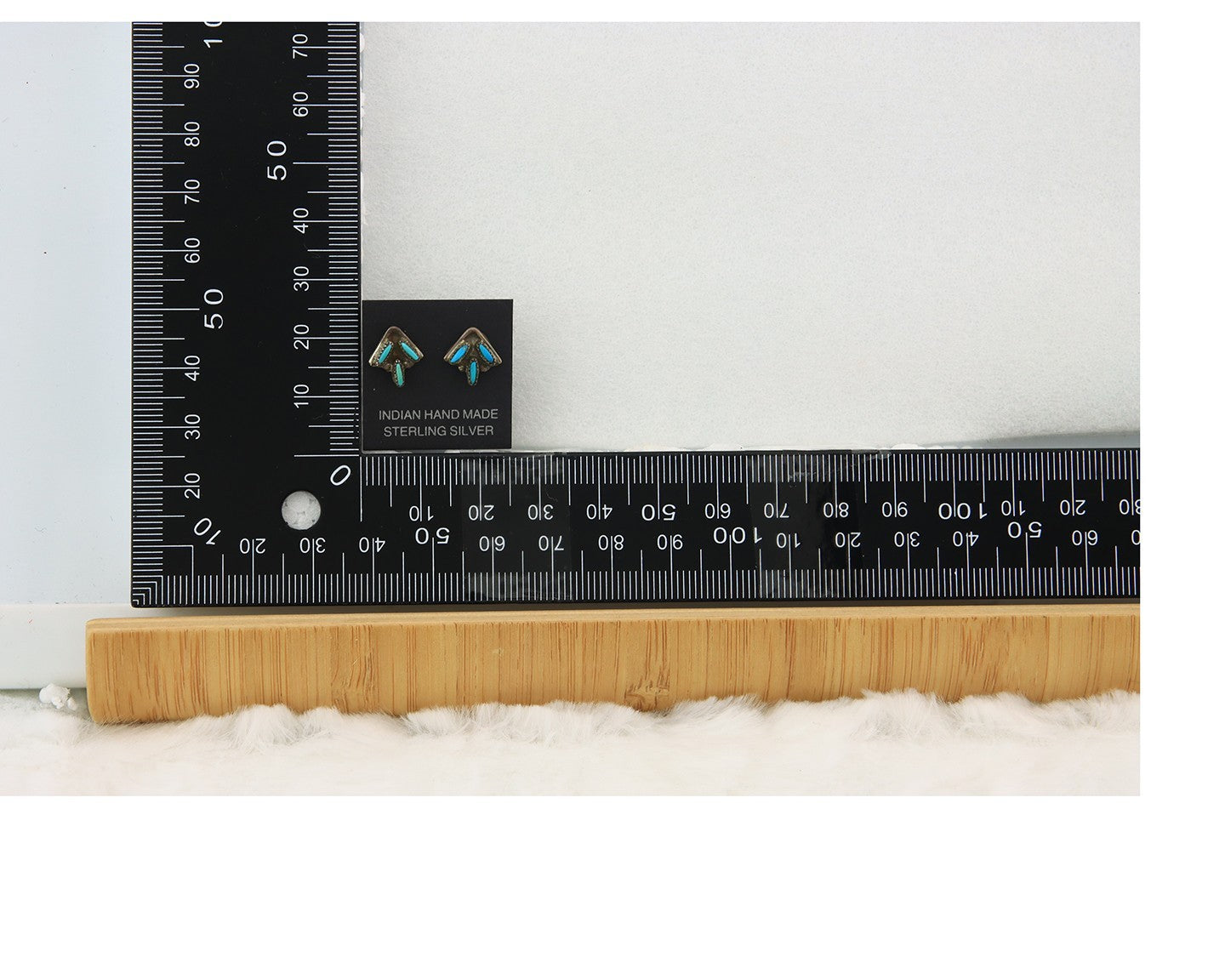 Navajo Earrings Sterling Silver Turquoise Vintage Handmade