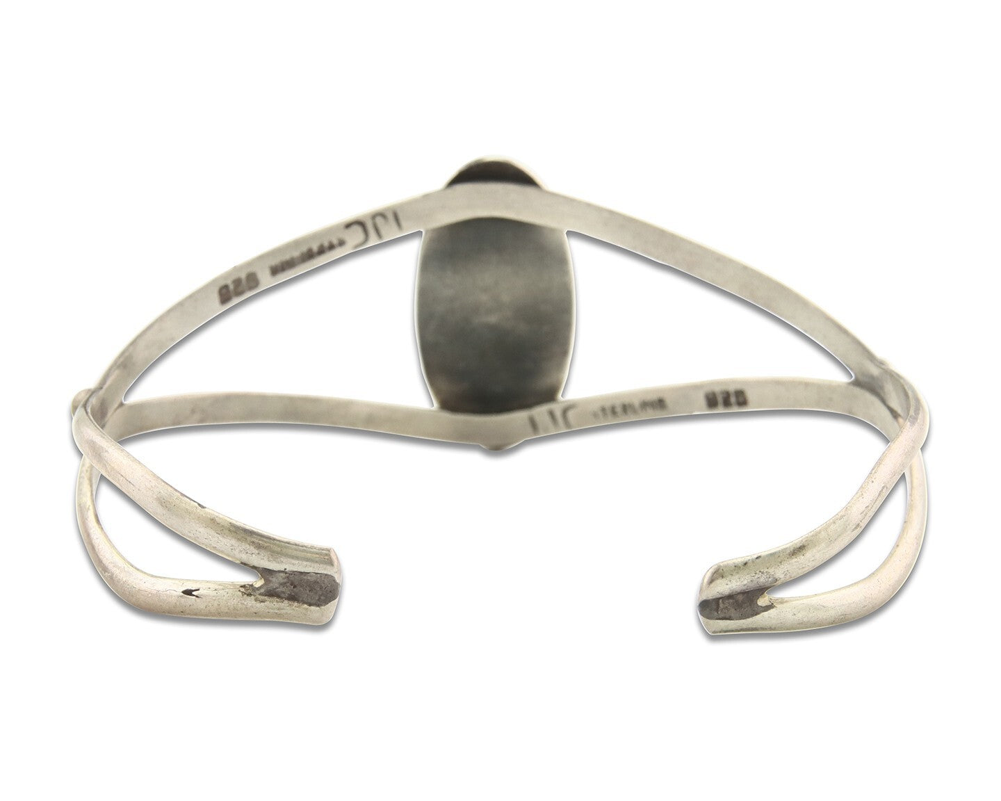 Vintage Navajo Bracelet 925 Silver Natural Malachite Handmade