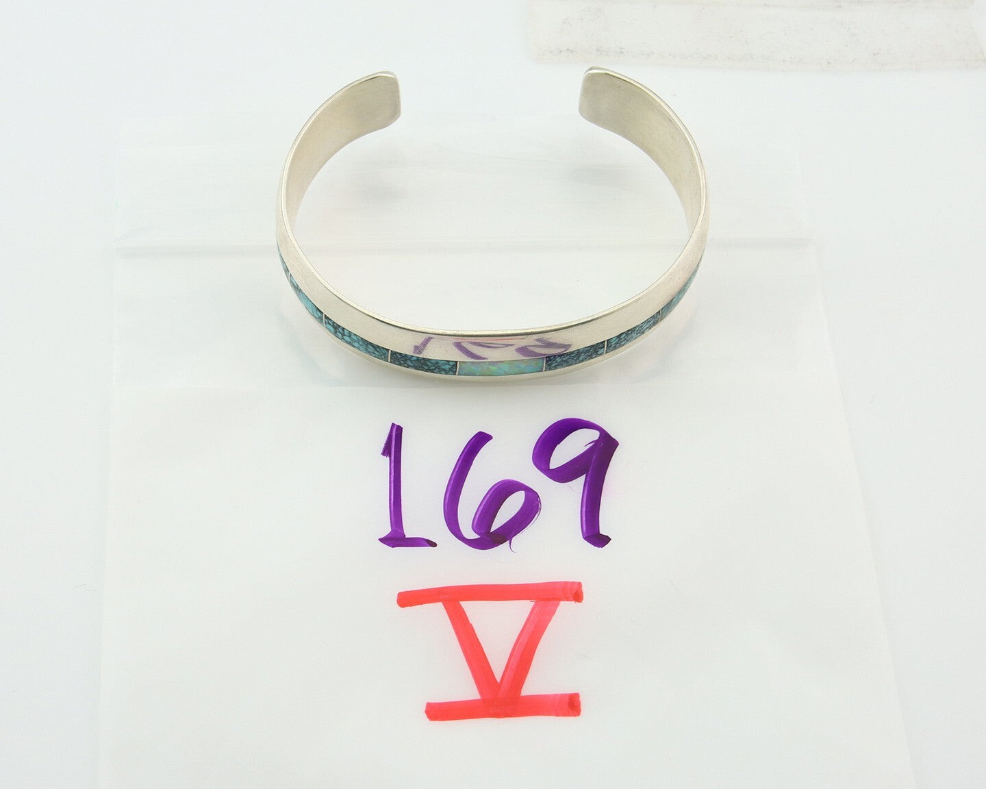 Vintage Navajo Bracelet 925 Silver Authentic Traditional Gemstone Signed BJ