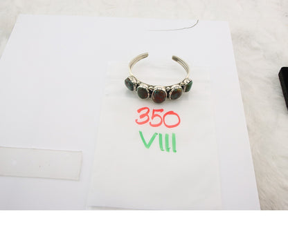 Navajo Bracelet Sterling Silver Handmade Turquoise Artist Signed David Zachary