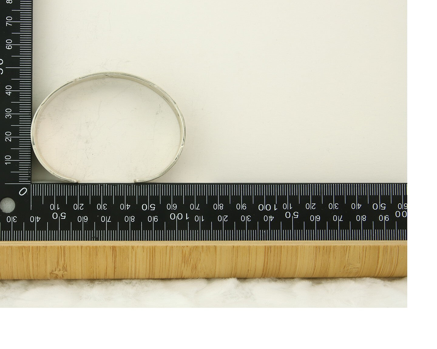 Navajo Bracelet 925 Silver Artist Signed Hand Stamped Handmade Cuff C.80's