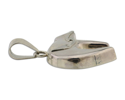 Navajo Spirit Bear Pendant 925 Sterling Silver Native C C.80's