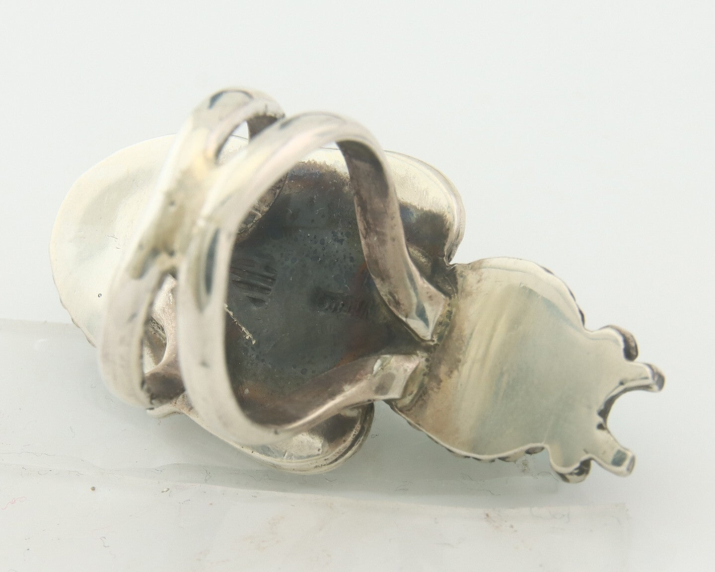 Vintage Navajo Ring 925 Sterling Authentic Turquoise Signed Size 7.0