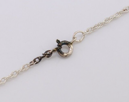 Navajo Necklace Turquoise Necklace 925 Silver Artist Signed SunRise C.80's