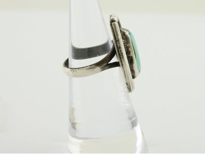 Navajo Handmade Ring 925 Silver Royston Turquoise Native Artist C.80's