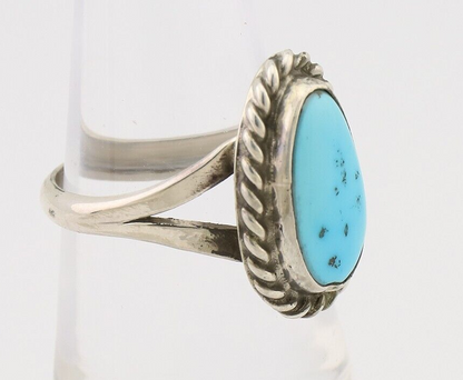 Navajo Handmade Ring 925 Silver Turquoise Native American Artist C.80's