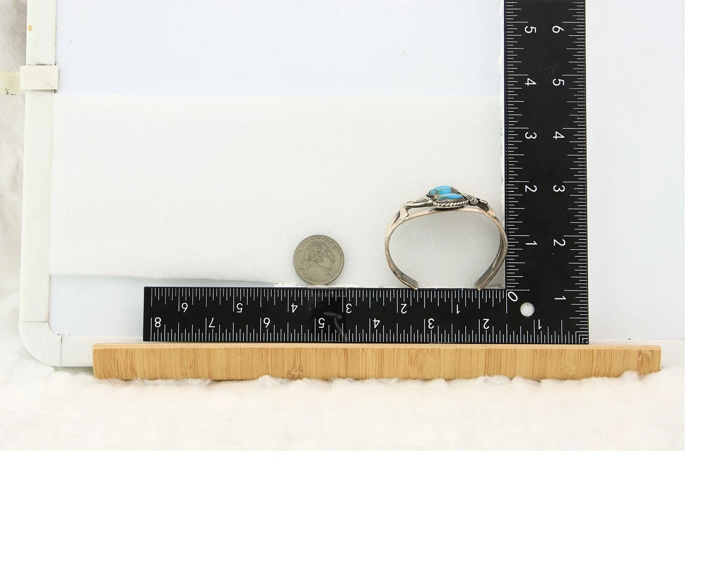 Navajo Cuff Bracelet Sterling Silver Natural Turquoise Native Vintage
