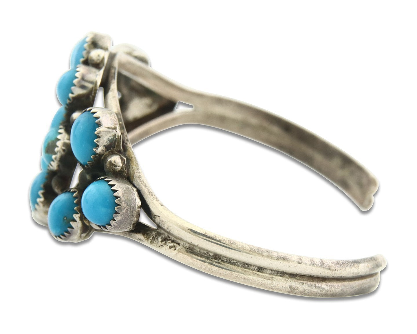 Vintage Navajo Bracelet 925 Silver Blue Turquoise Handmade