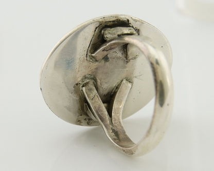 Navajo Handmade Ring 925 Silver Nevada Turquoise Native Artist C.80's