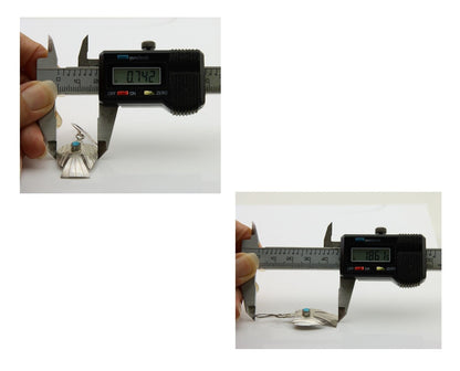 Navajo Thunderbird Earrings 925 Silver Natural Turquoise Native Artist C.80's