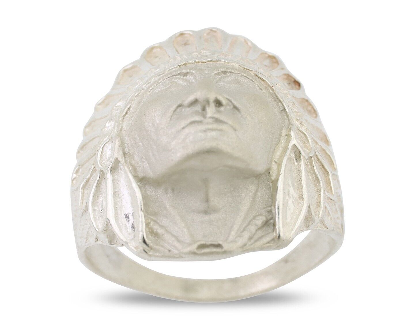 Indian Chief Ring 925 Sterling Silver SOLID CAST 925 STERLING SILVER Size 11.5