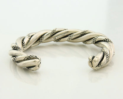 Navajo Cuff Bracelet 925 Sterling Silver Vintage Handmade Signed D Zachary