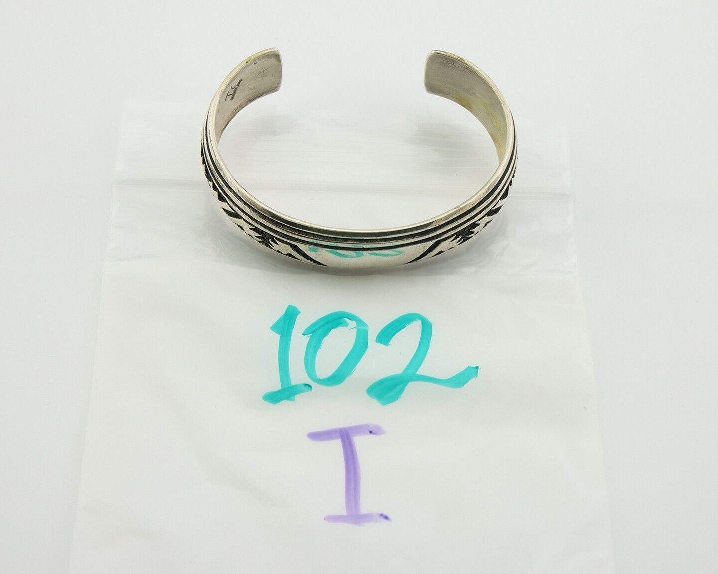 Navajo Bracelet 925 Silver Handmade Cuff Artist Signed Tommy Singer C.80's