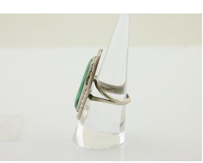 Navajo Ring 925 Silver Natural Turquoise Native American Artist C.80's