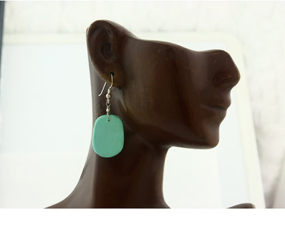 Santo Domingo Earrings Sterling Silver Turquoise Vintage Dangle Handmade