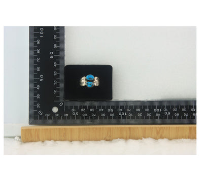 Navajo Ring Sterling Silver Authentic Vintage Turquoise Size 9.5