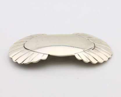 Women's Navajo Hair Clip Hand Stamped 925 Silver Artist Signed C Montoya C.80's