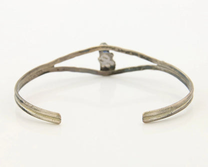 Navajo Cuff Bracelet Sterling Silver Authentic Pink Muscle Native Artist