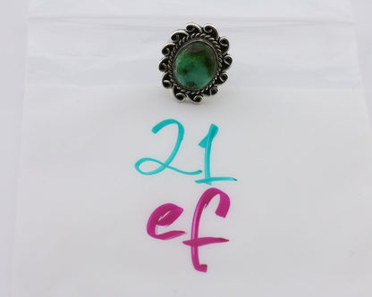 Navajo Handmade Ring 925 Silver Royston Turquoise Size 6.0 C.80's