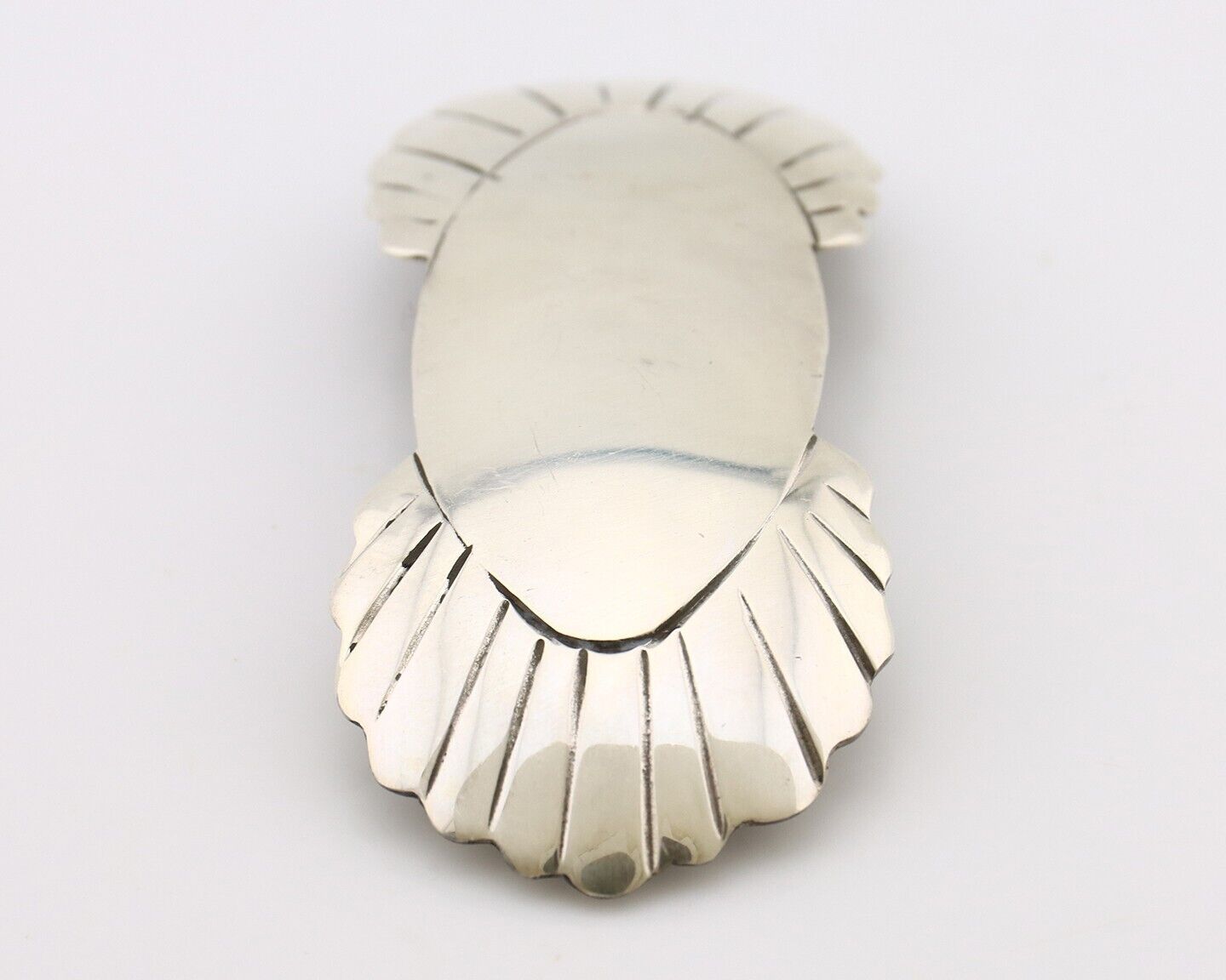 Women's Navajo Hair Clip Hand Stamped 925 Silver Artist Signed C Montoya C.80's