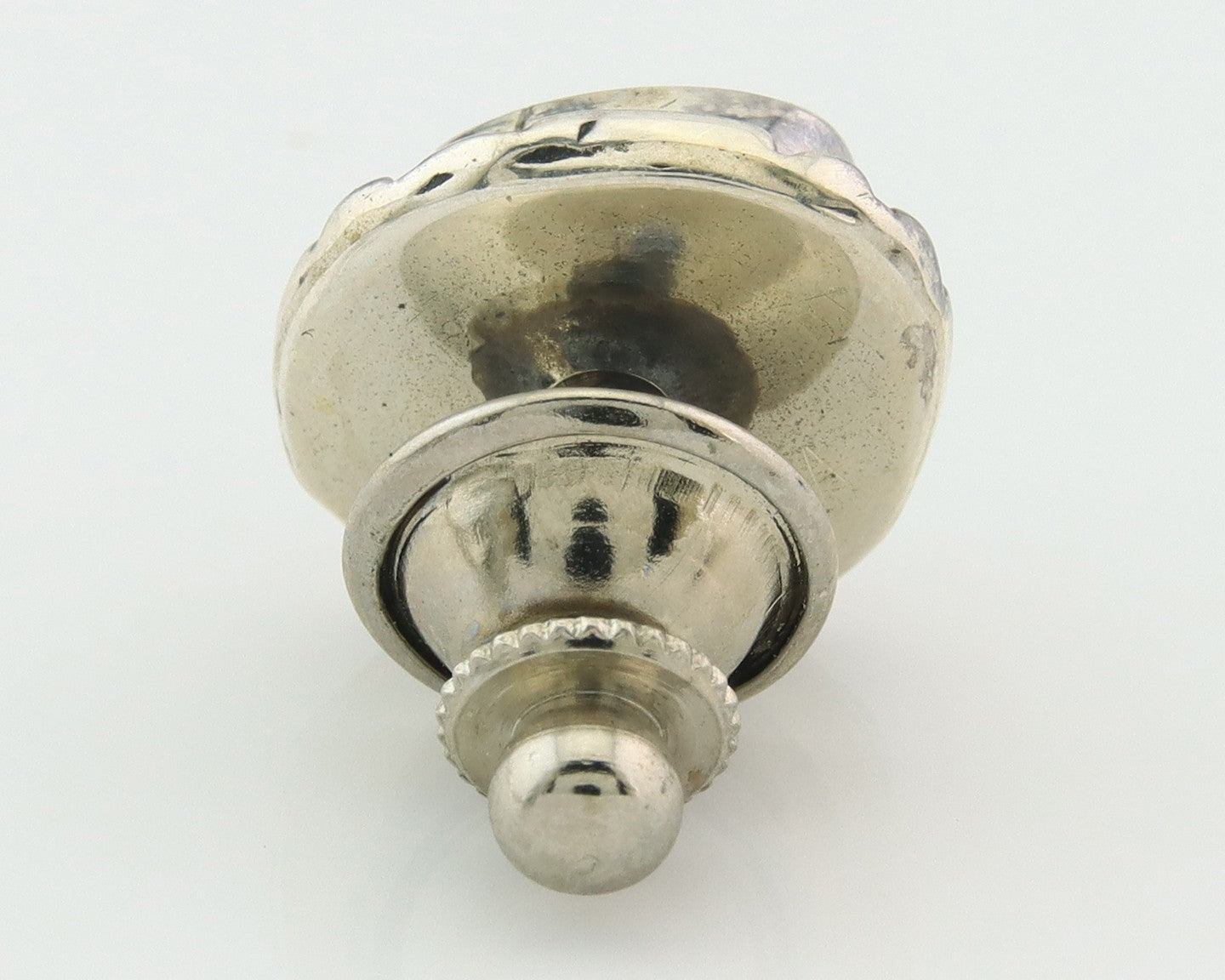 Navajo Tie Tack 925 Silver Natural Turquoise Native Artist Vintage