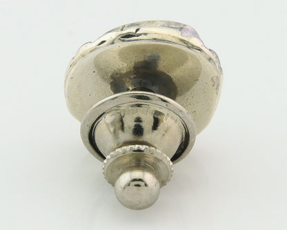 Navajo Tie Tack 925 Silver Natural Turquoise Native Artist Vintage