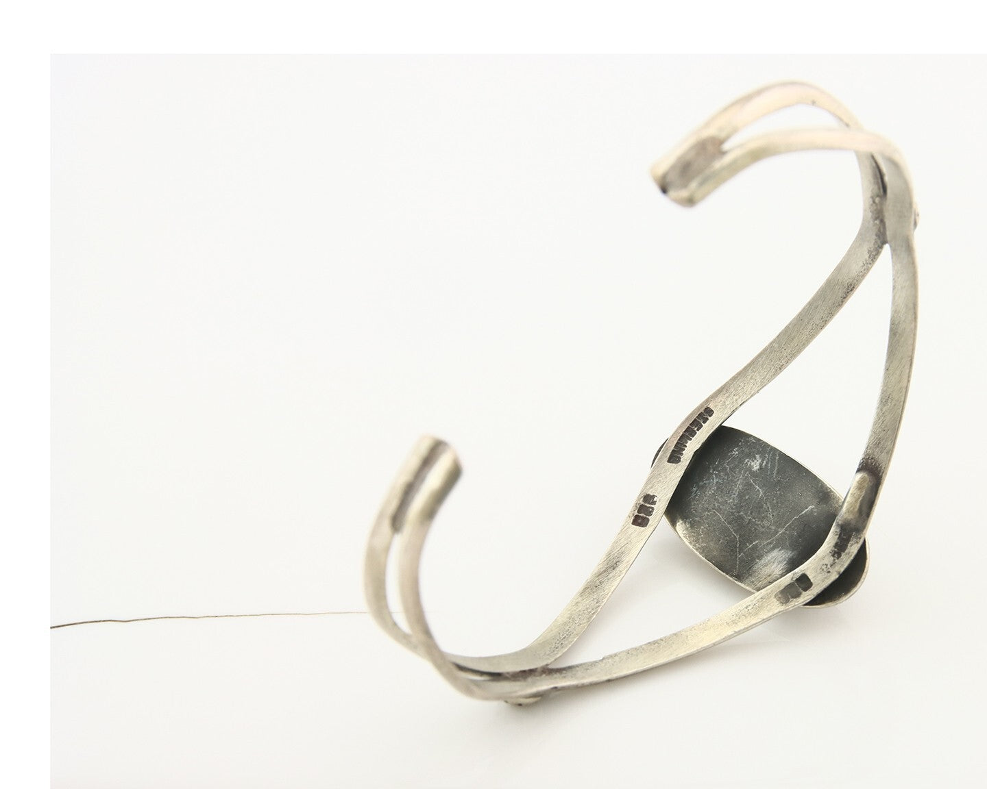 Vintage Navajo Bracelet 925 Silver Blue Turquoise Handmade