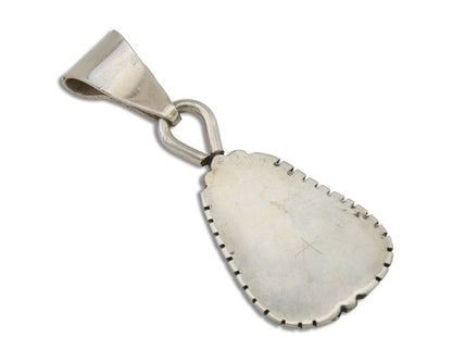 Navajo Sleeping Beauty Turquoise Pendant 925 Silver Artist Tony Guerro C.80's