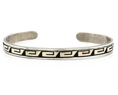 Navajo Mike Begay Bracelet .925 Silver & 14k Solid Gold Cuff C.80's