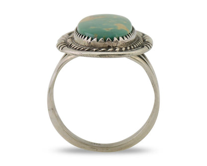 Navajo Ring 925 Silver Natural Blue Turquoise Native American Artist C.80's
