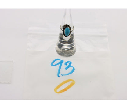 Navajo Ring 925 Silver Turquoise Artist Signed SkyStone Creations C.80's