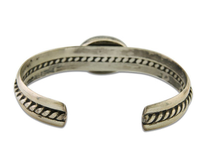 Navajo Cuff Bracelet 925 Silver Turquoise Cuff Native American Artist C.80's