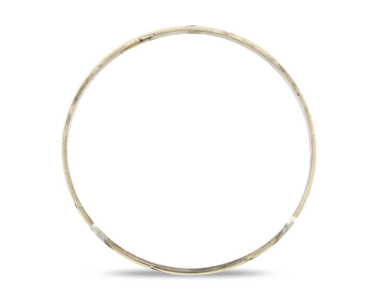 Navajo Bangle Bracelet 925 Silver Hand Stamped Twist Native American Artist C80s