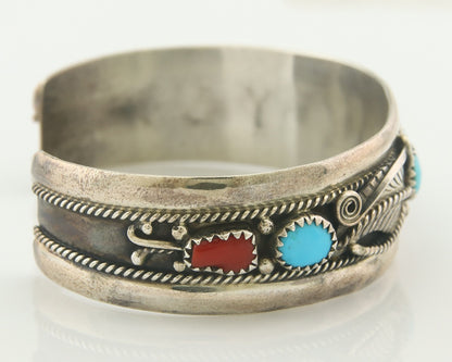 Vintage Navajo Bracelet 925 Silver Handmade Authentic Gemstone Traditional LL