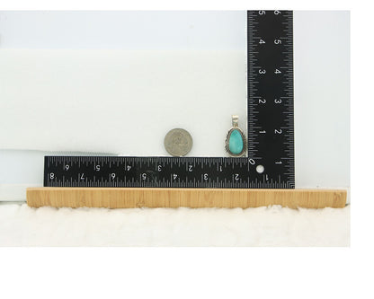 Navajo Pendant Sterling Silver Turquoise Vintage Authentic Native American