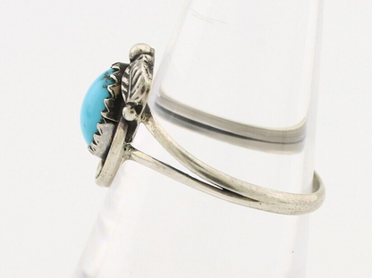 Navajo Ring 925 Silver Turquoise Artist Signed SkyStone Creations C.80's