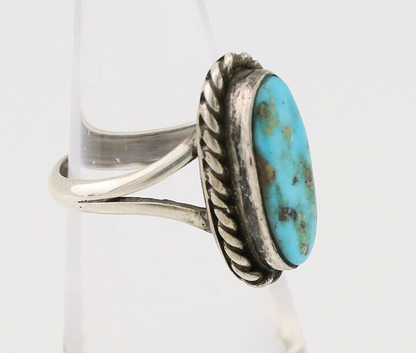 Navajo Handmade Ring 925 Silver Turquoise Native American Artist C.80's