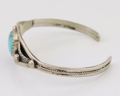 Navajo Handmade Bracelet 925 Silver Arizona Turquoise Native American C.80's
