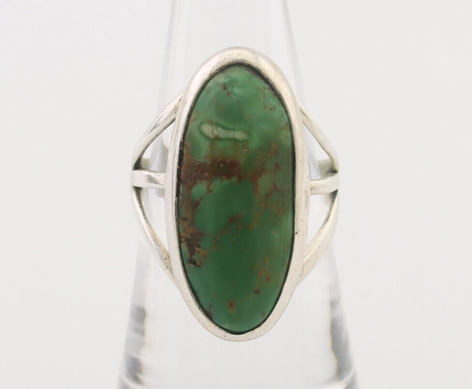 Navajo Ring 925 Silver Royston Turquoise Native American Artist C.80's