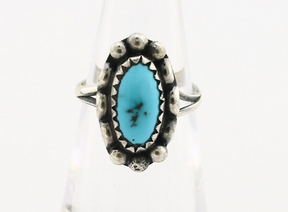 Navajo Ring 925 Silver Turquoise Artist Signed SkyStone Creations C.80's