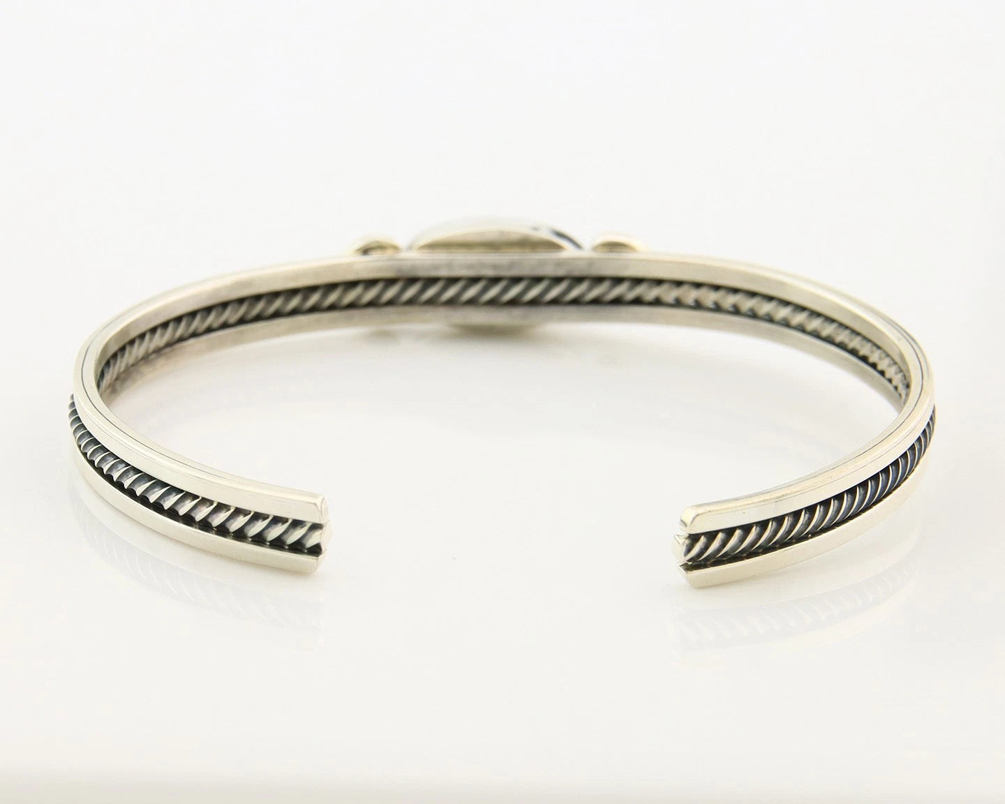 Navajo Cuff Bracelet Sterling Silver Authentic Pink Muscle Native Artist