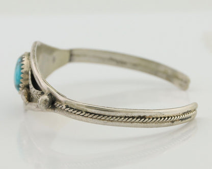 Navajo Handmade Bracelet 925 Silver Arizona Turquoise Native American C.80's